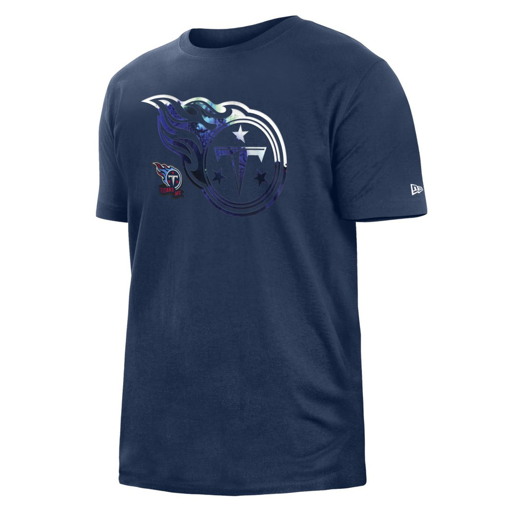 Tennessee Titans New Era 2022 Sideline Ink Dye T-Shirt - Navy for sale