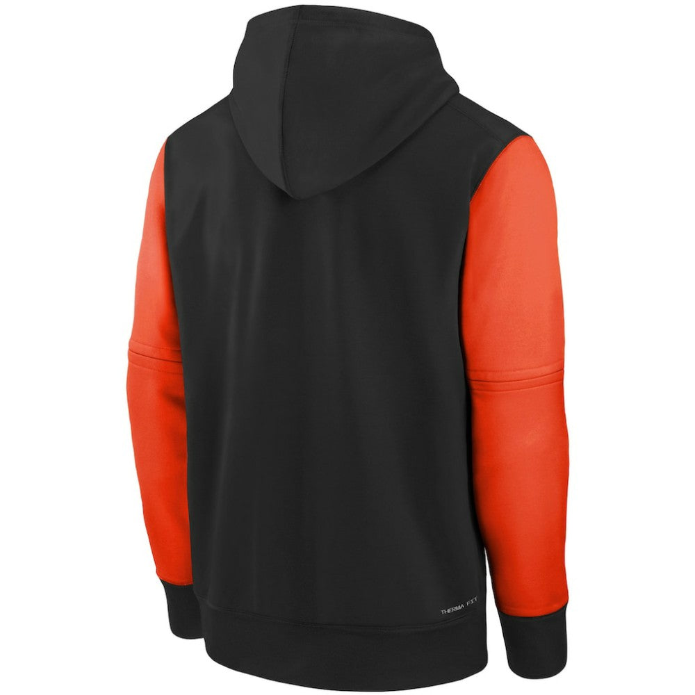 Baltimore Orioles Youth Authentic Collection Performance Pullover Hoodie - Black/Orange | Nike