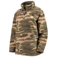 Boston Bruins G-III Sports by Carl Banks Women's Sherpa Quarter-Zip Jacket Camo