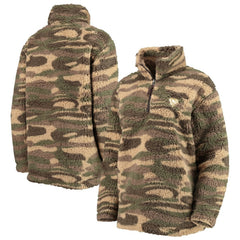 Pittsburgh Penguins G-III Sports by Carl Banks Women's Sherpa Quarter-Zip Jacket Camo