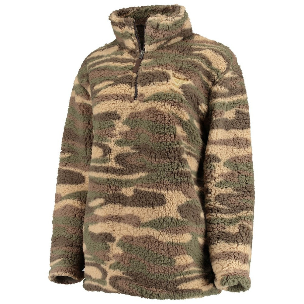 St. Louis Blues G-III Sports by Carl Banks Women's Sherpa Quarter-Zip Jacket Camo