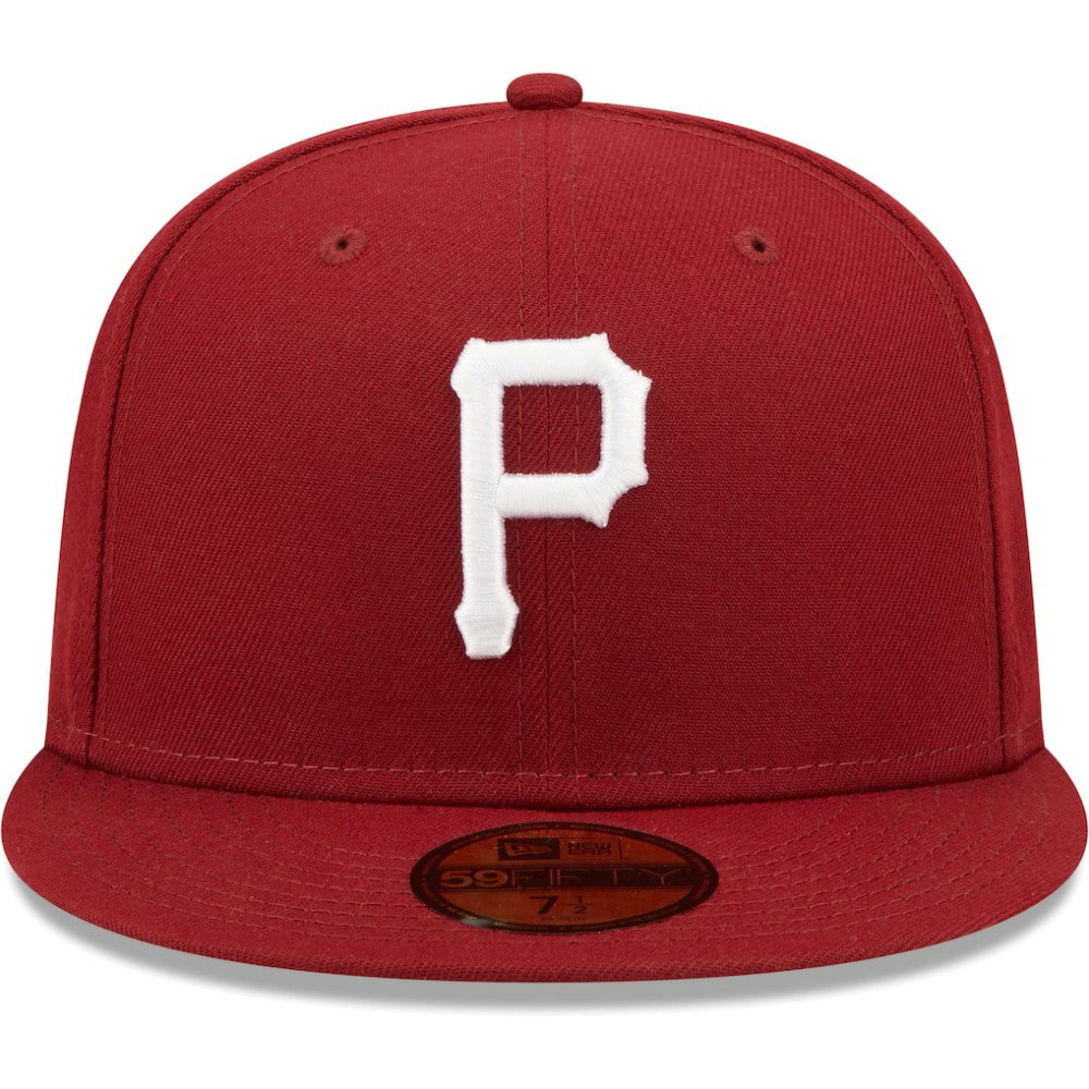 Pittsburgh Pirates White Logo 59FIFTY Fitted Hat - Cardinal | New Era