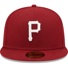 Pittsburgh Pirates White Logo 59FIFTY Fitted Hat - Cardinal | New Era