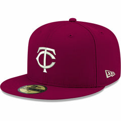 Minnesota Twins White Logo 59FIFTY Fitted Hat - Cardinal | New Era