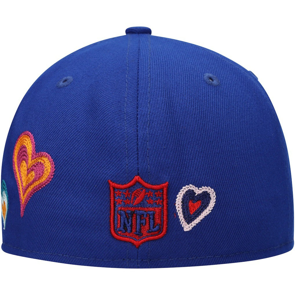 New York Giants New Era Chain Stitch Heart 59FIFTY Fitted Hat - Royal online