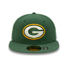 Green Bay Packers New Era Super Bowl XXXI Citrus Pop 59FIFTY Fitted Hat - Green for sale