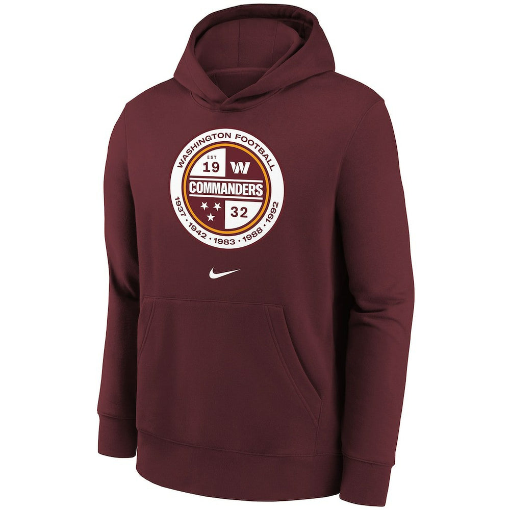 Washington Commanders Youth Alternate Logo Pullover Hoodie - Burgundy | Nike outlet