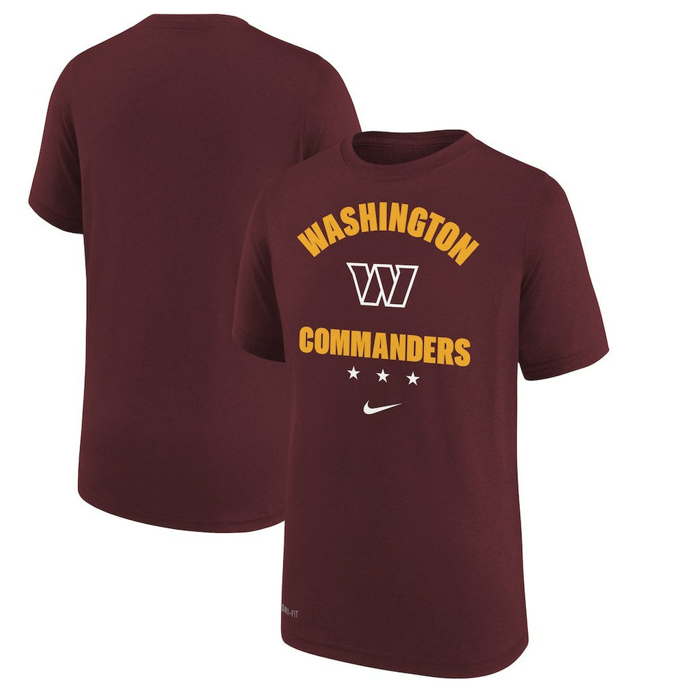 Washington Commanders Youth Team Athletic Performance T-Shirt - Burgundy | Nike for sale