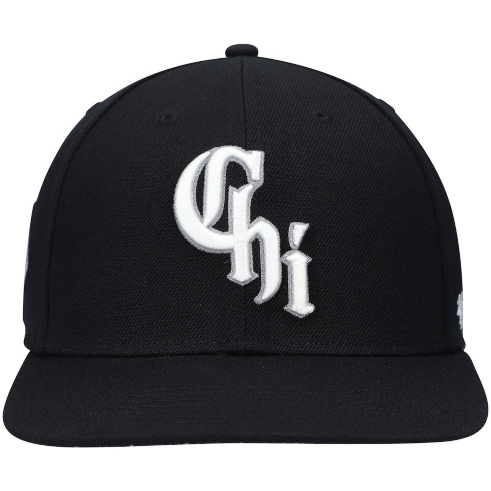 Chicago White Sox 2021 City Connect Captain Snapback Hat - Black | 47 brand