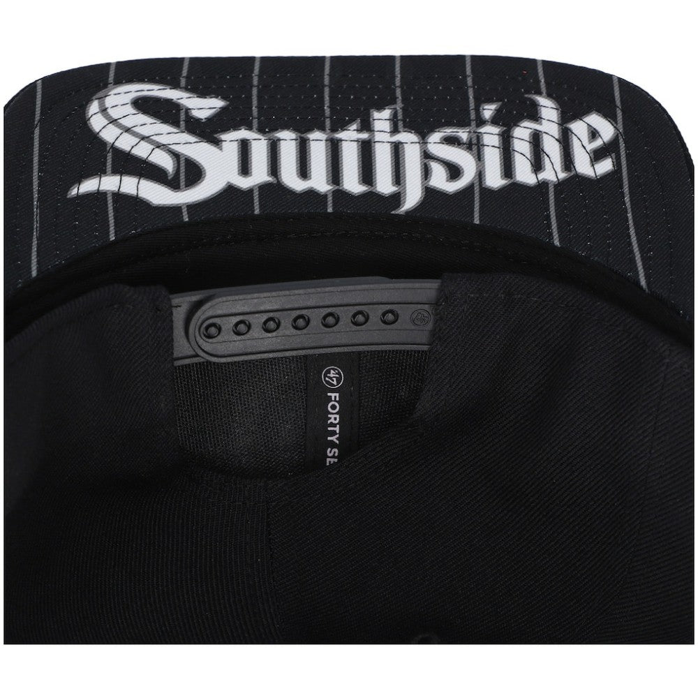 Chicago White Sox 2021 City Connect Captain Snapback Hat - Black | 47 brand
