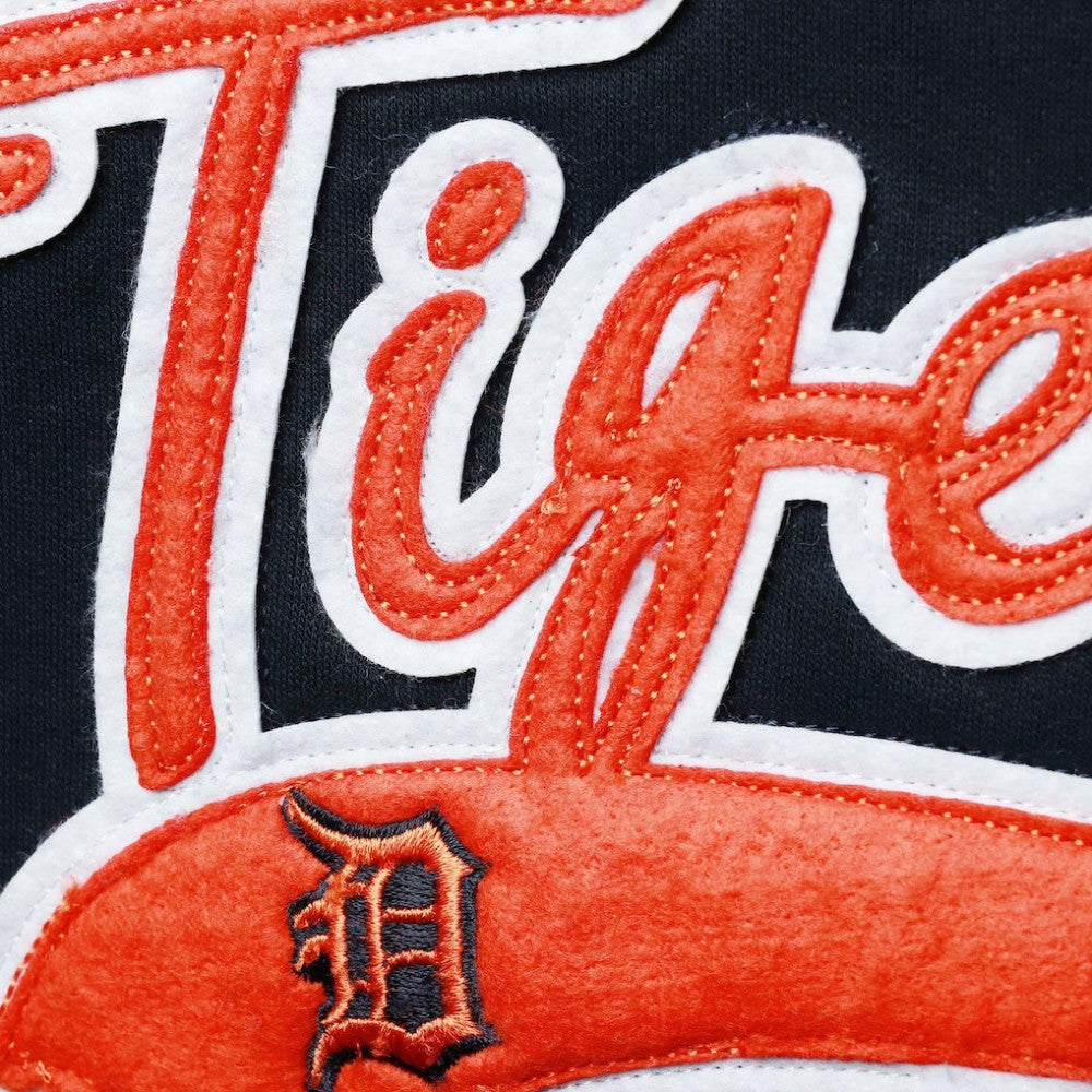 Detroit Tigers Soft as a Grape Women's Plus Size Side Split Pullover Hoodie - Navy