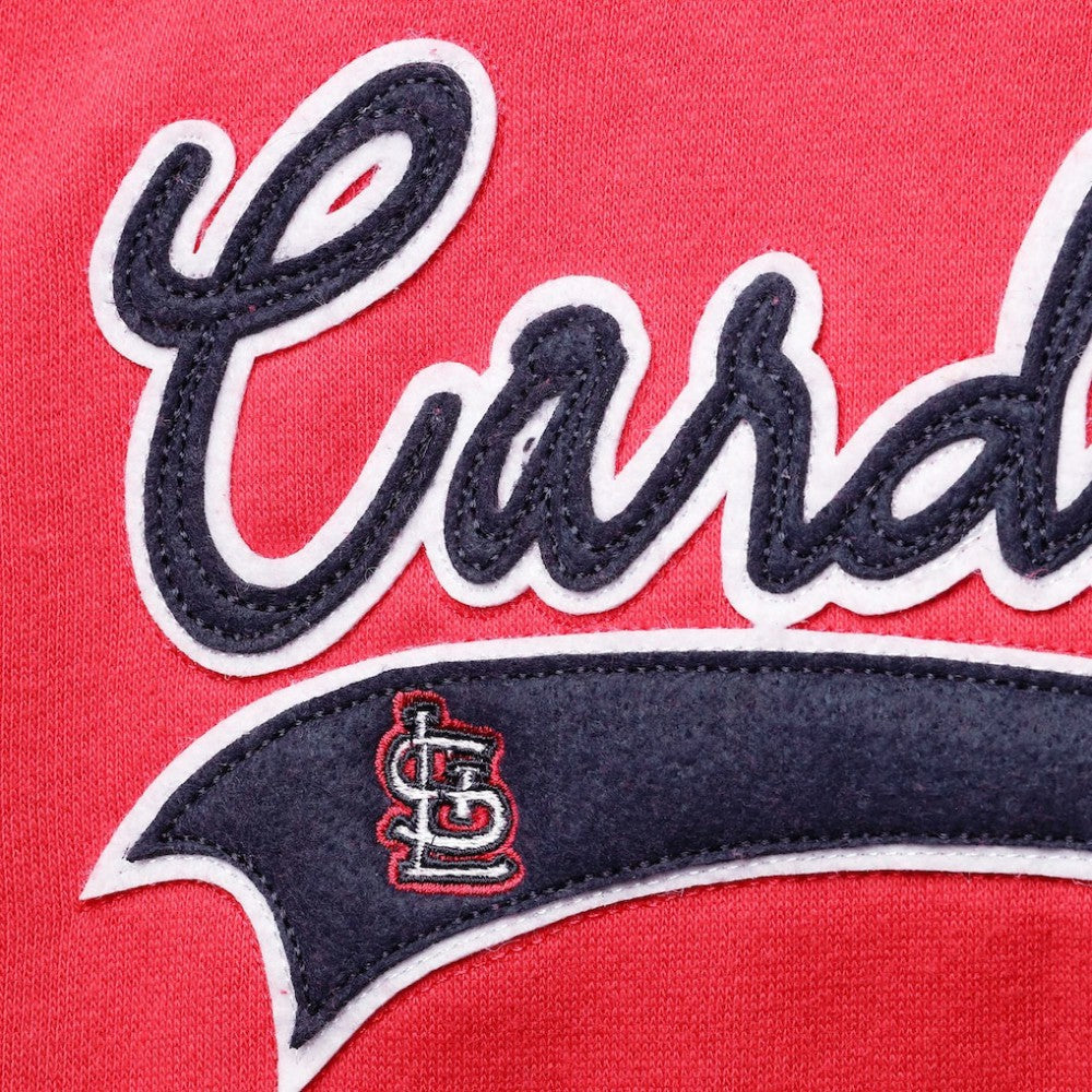 St. Louis Cardinals Soft as a Grape Women's Plus Size Side Split Pullover Hoodie - Red