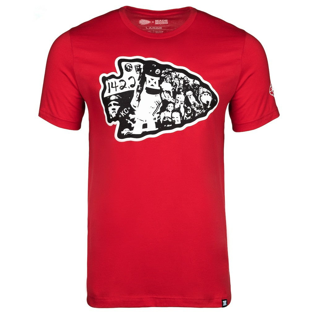 Kansas City Chiefs x MADE MOBB T-Shirt - Red on sale