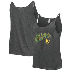 Athletics Soft as a Grape Women's Slouchy Tank Top - Heathered Charcoal