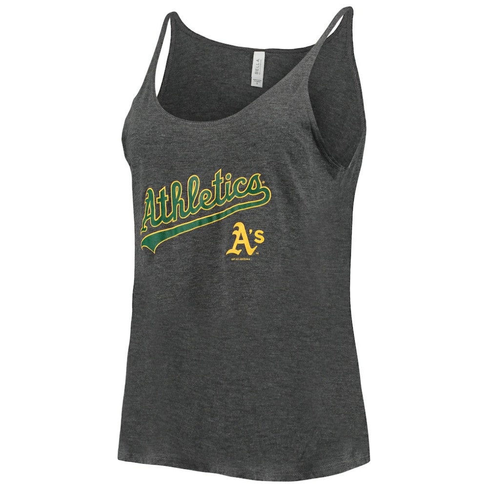 Athletics Soft as a Grape Women's Slouchy Tank Top - Heathered Charcoal