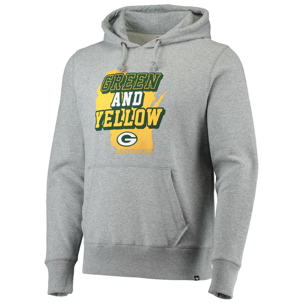 Green Bay Packers '47 Team Headline Pullover Hoodie - Heathered Gray discount