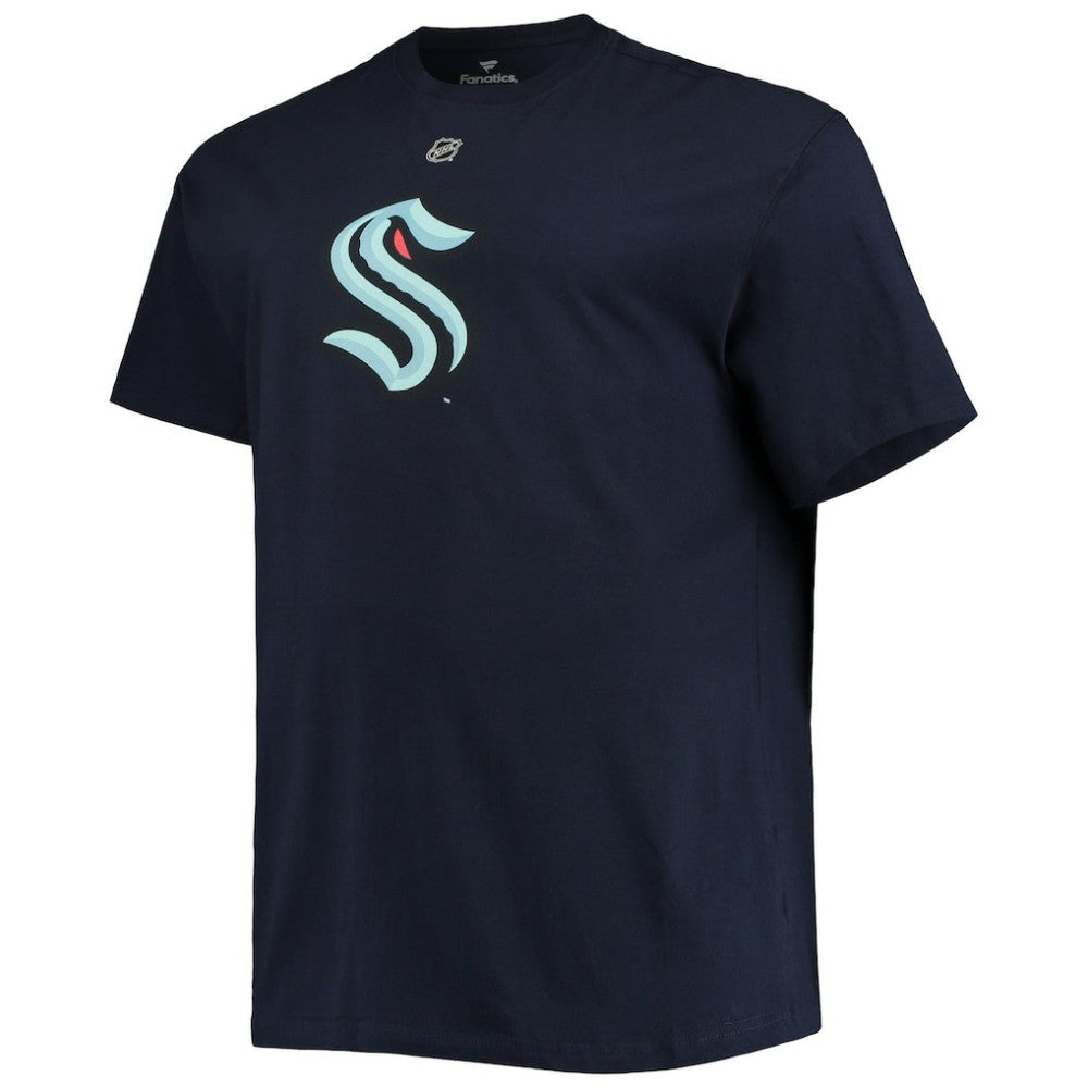 Philipp Grubauer Seattle Kraken Fanatics Big & Tall Name & Number T-Shirt Deep Sea Blue