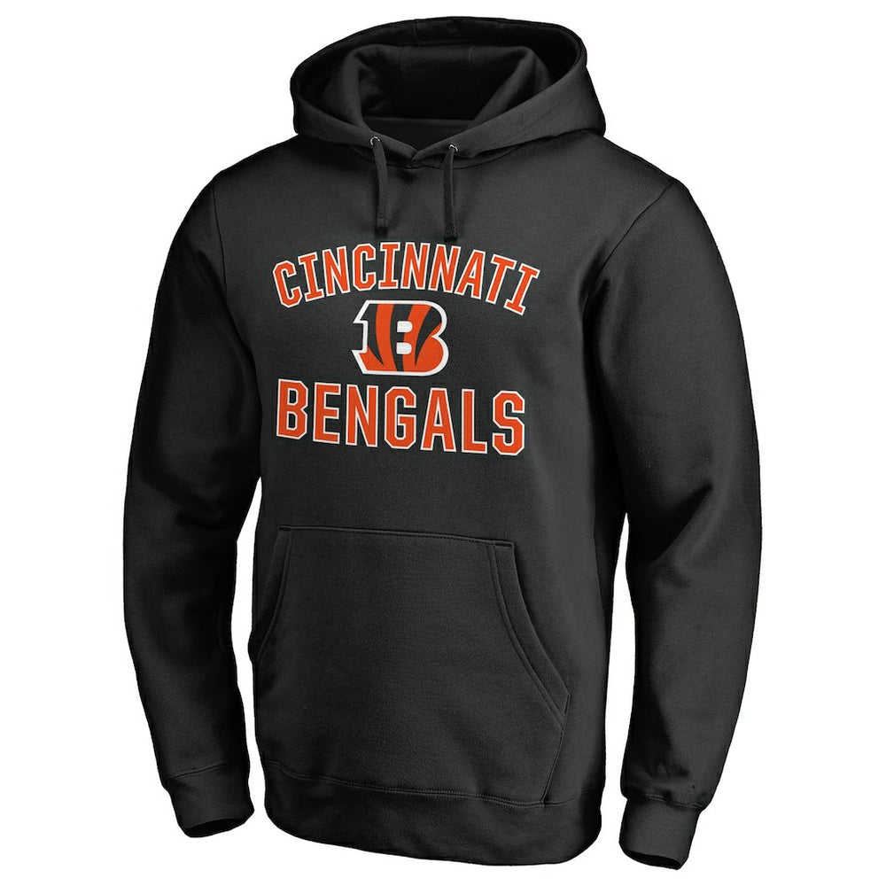 Cincinnati Bengals Victory Arch Team Fitted Pullover Hoodie - Black outlet