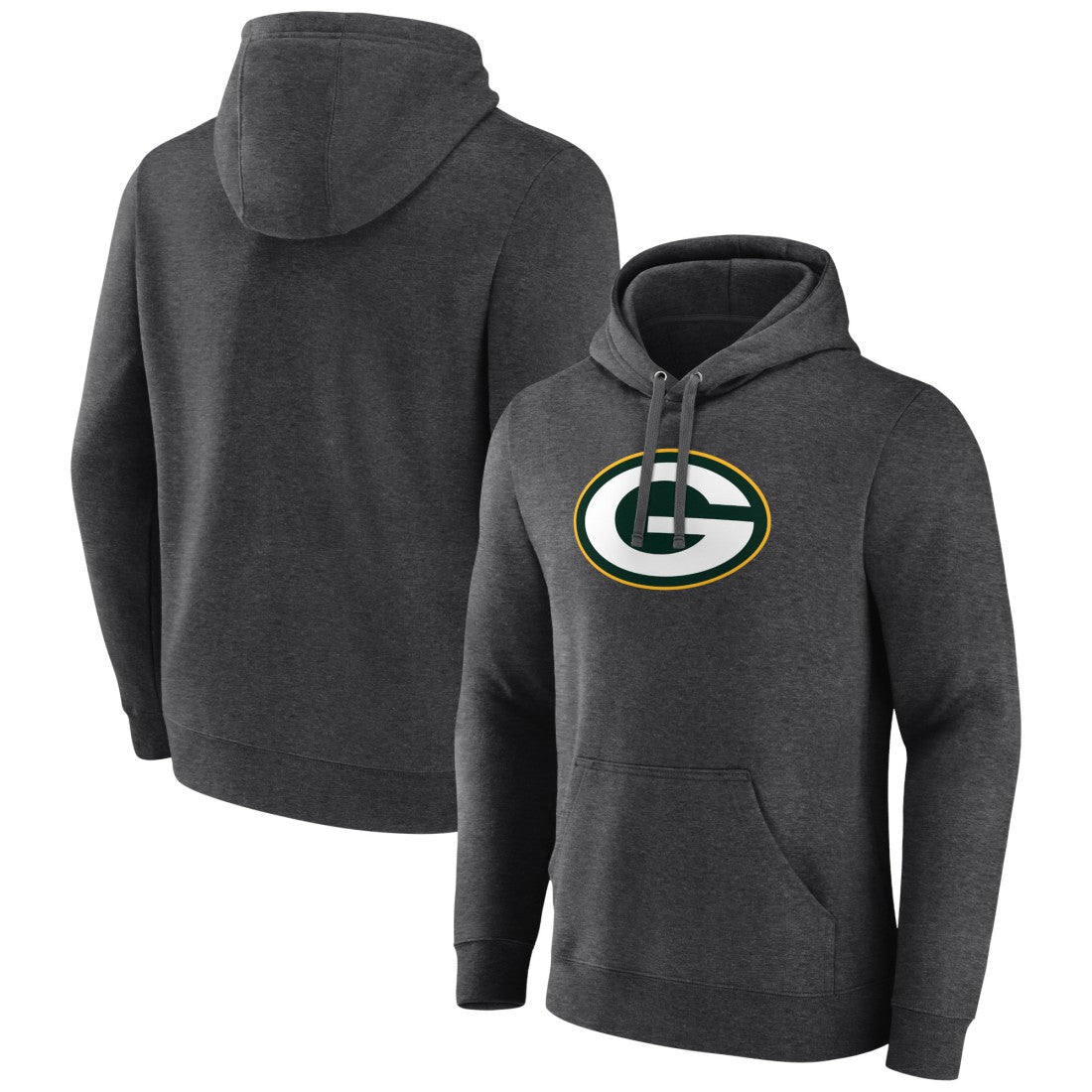 Green Bay Packers Primary Logo Fitted Pullover Hoodie - Charcoal online