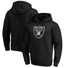 Las Vegas Raiders Primary Logo Fitted Pullover Hoodie - Black discount