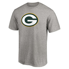 Green Bay Packers Primary Logo T-Shirt - Heather Gray for sale