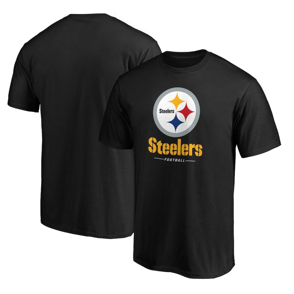 Pittsburgh Steelers Team Lockup T-Shirt - Black on sale