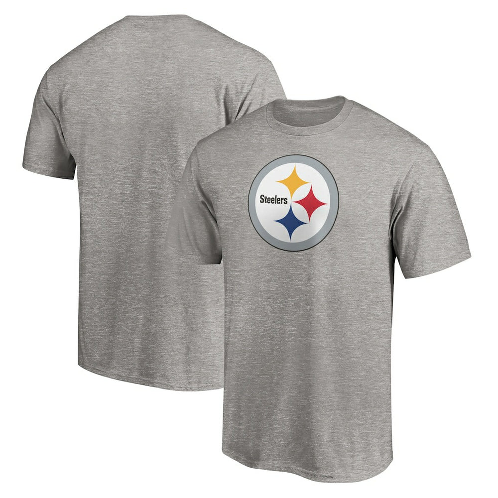 Pittsburgh Steelers Primary Logo T-Shirt - Heather Gray on sale