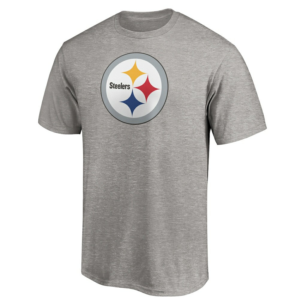 Pittsburgh Steelers Primary Logo T-Shirt - Heather Gray on sale