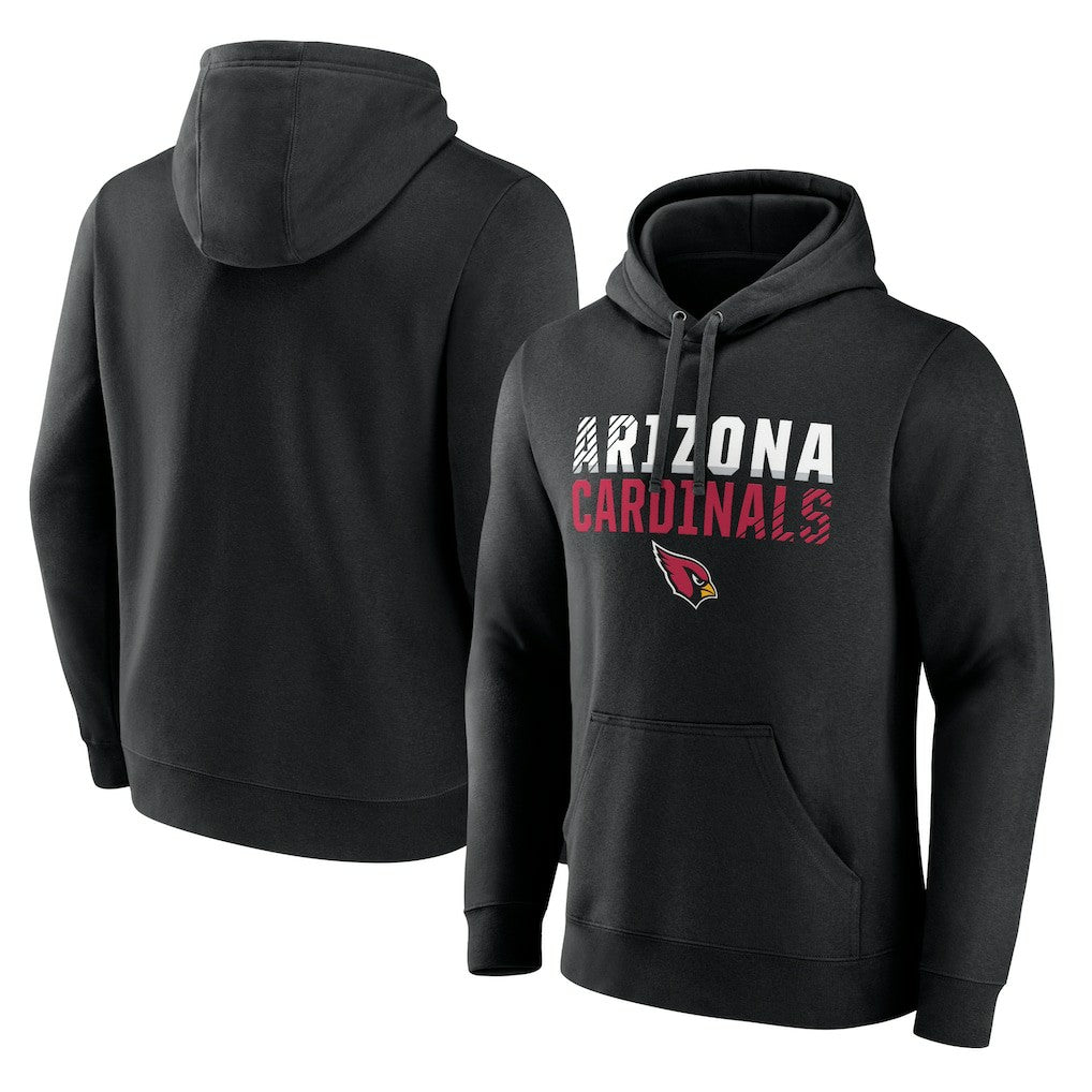 Arizona Cardinals Fade Out Fitted Pullover Hoodie - Black sale