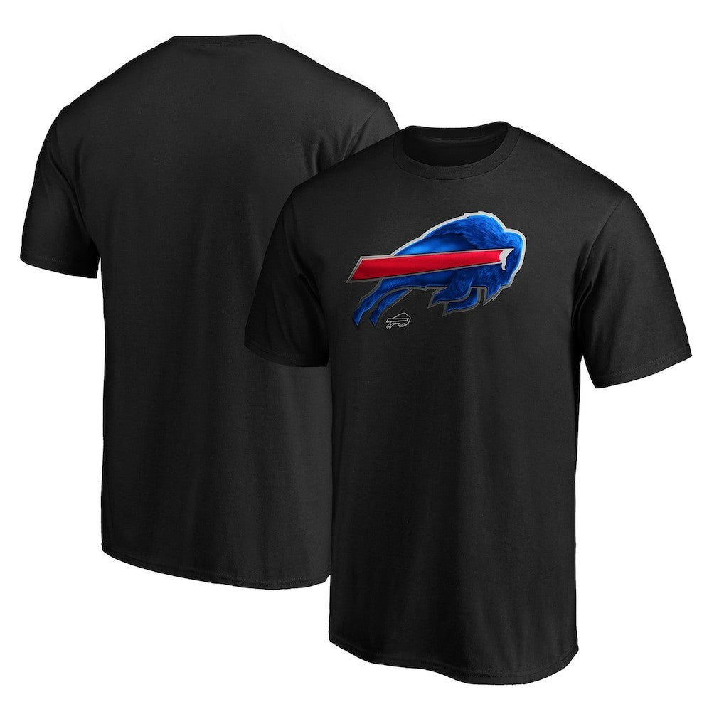 Buffalo Bills Midnight Mascot Team Logo T-Shirt - Black sale