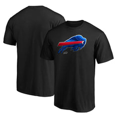 Buffalo Bills Midnight Mascot Team Logo T-Shirt - Black sale