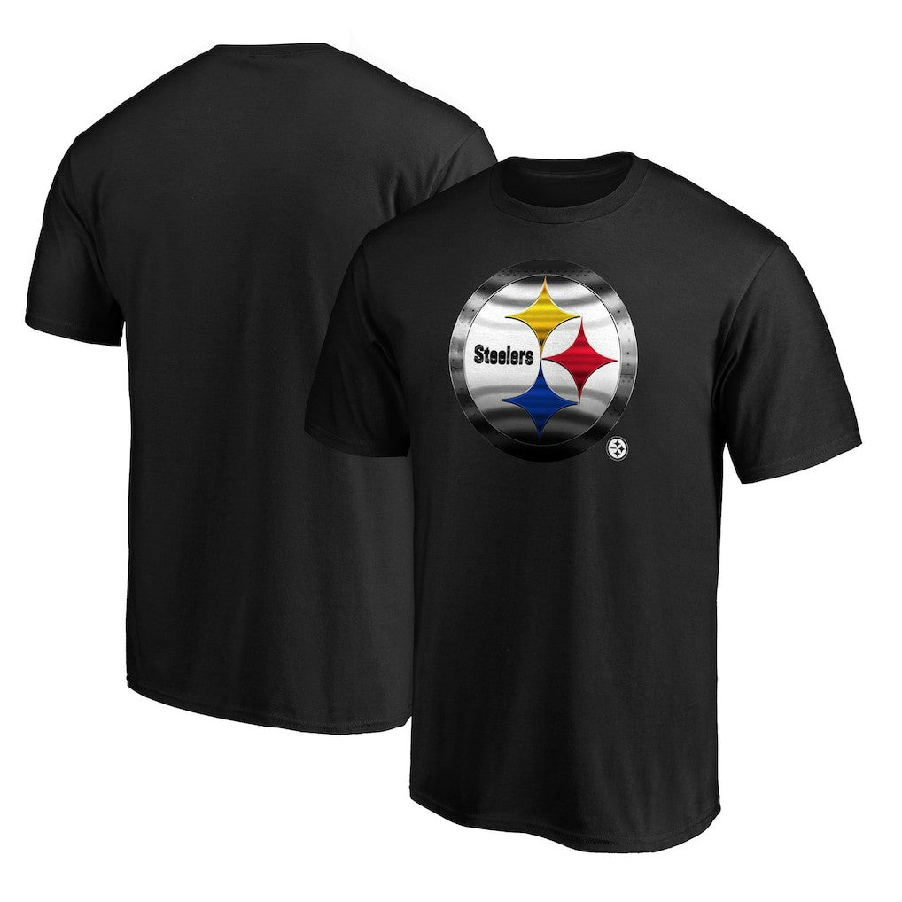 Pittsburgh Steelers Midnight Mascot Team Logo T-Shirt - Black cheap