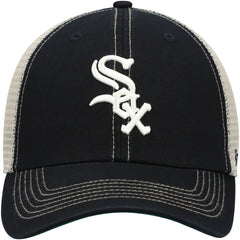 Chicago White Sox Trawler Clean Up Trucker Snapback Hat - Black | 47 brand