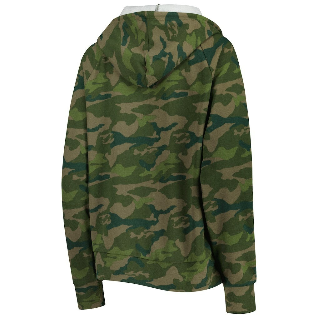 Washington Commanders New Era Women's Raglan Full-Zip Hoodie - Camo sale