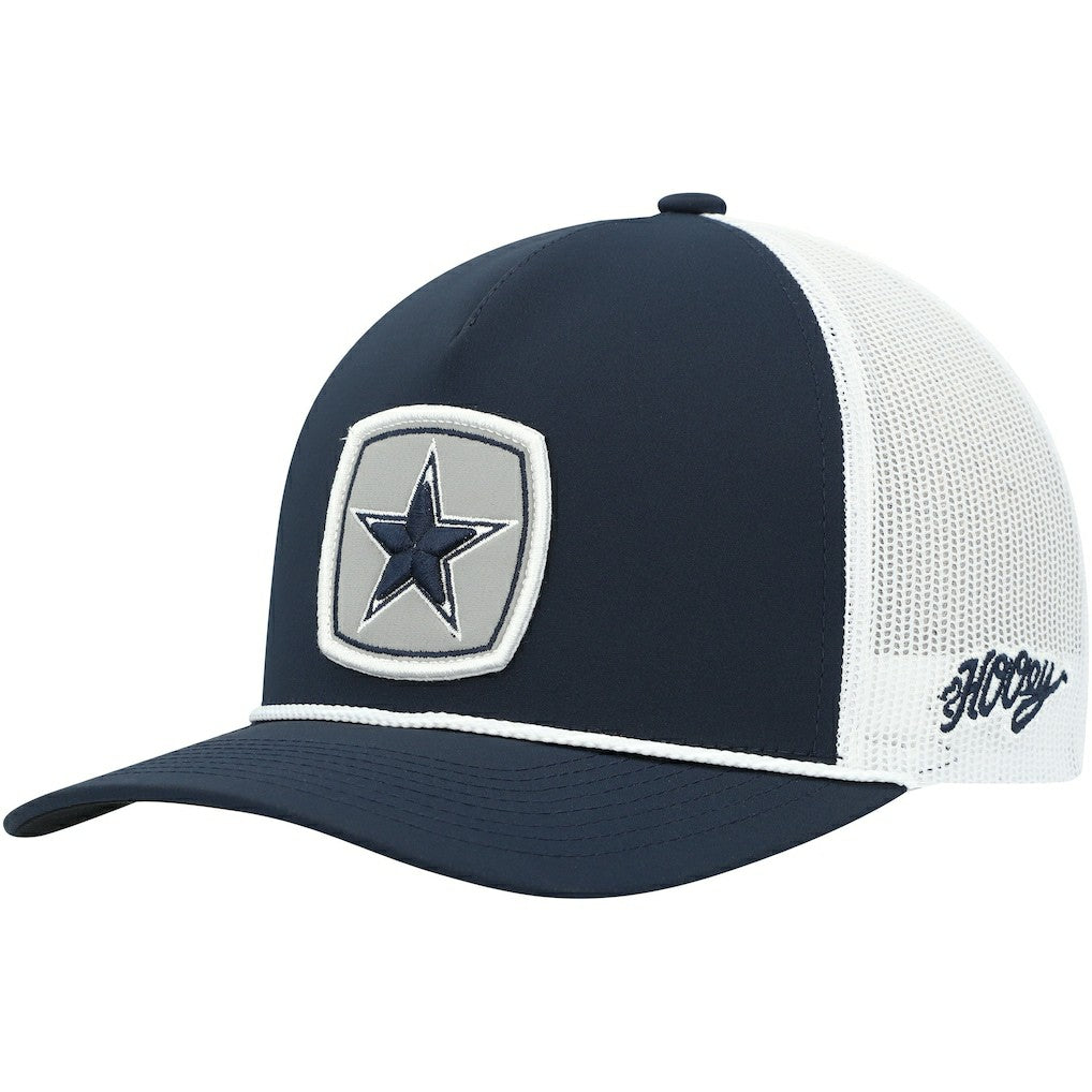 Dallas Cowboys HOOey Star Patch Rope Trucker Snapback Hat - Navy/White online