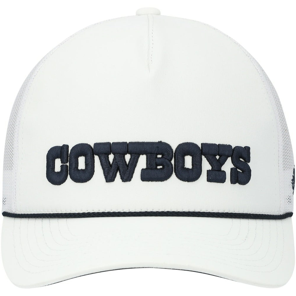Dallas Cowboys HOOey Wordmark Rope Trucker Snapback Hat - White online