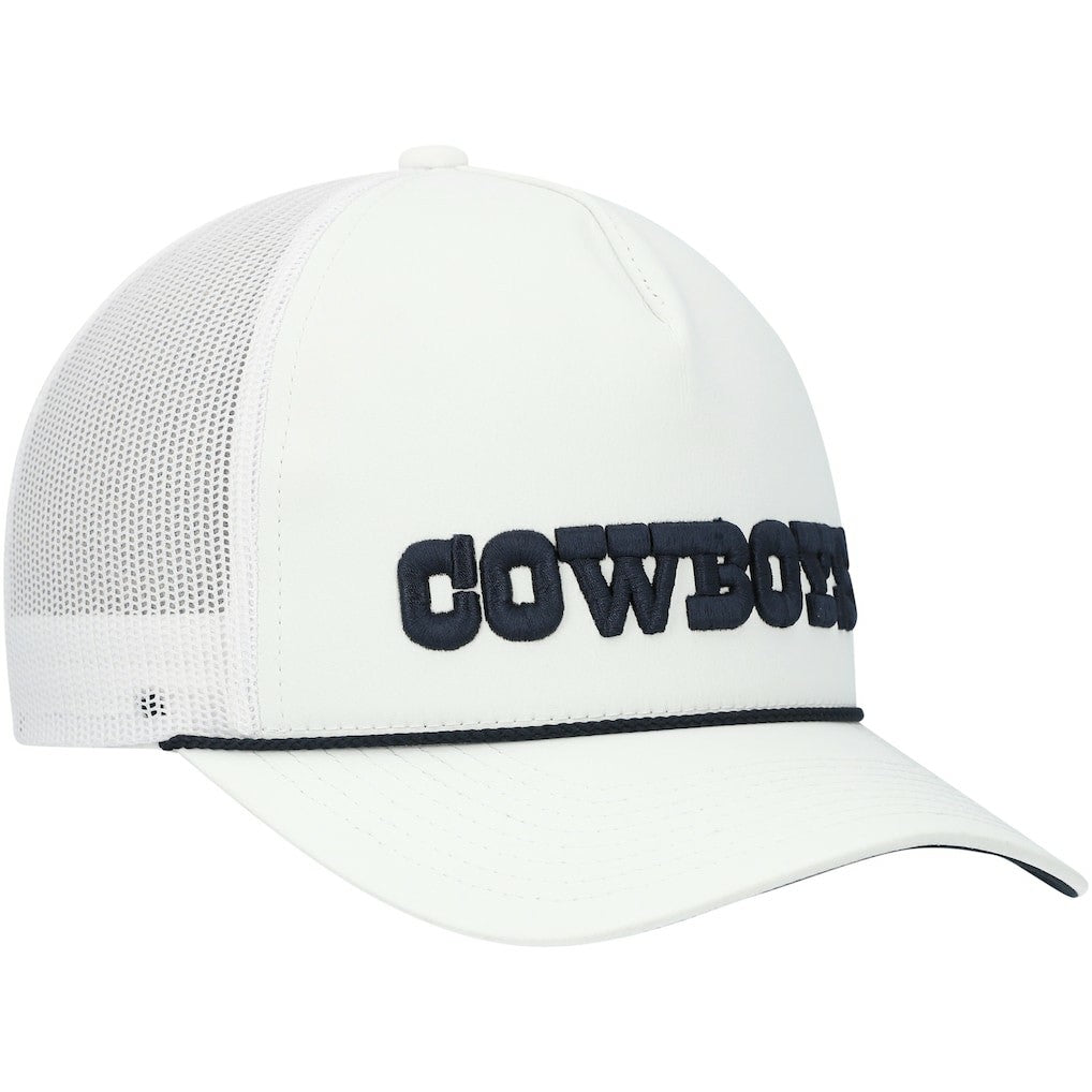 Dallas Cowboys HOOey Wordmark Rope Trucker Snapback Hat - White online
