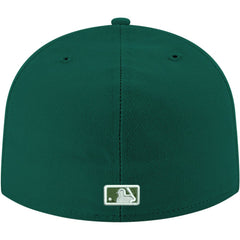 Chicago Cubs White Logo 59FIFTY Fitted Hat - Green | New Era