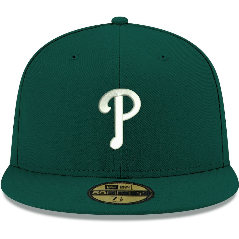 Philadelphia Phillies White Logo 59FIFTY Fitted Hat - Green | New Era