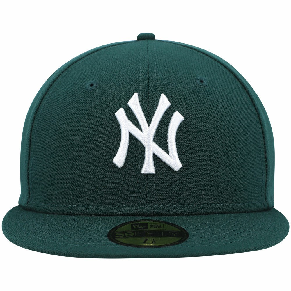 New York Yankees White Logo 59FIFTY Fitted Hat - Green | New Era