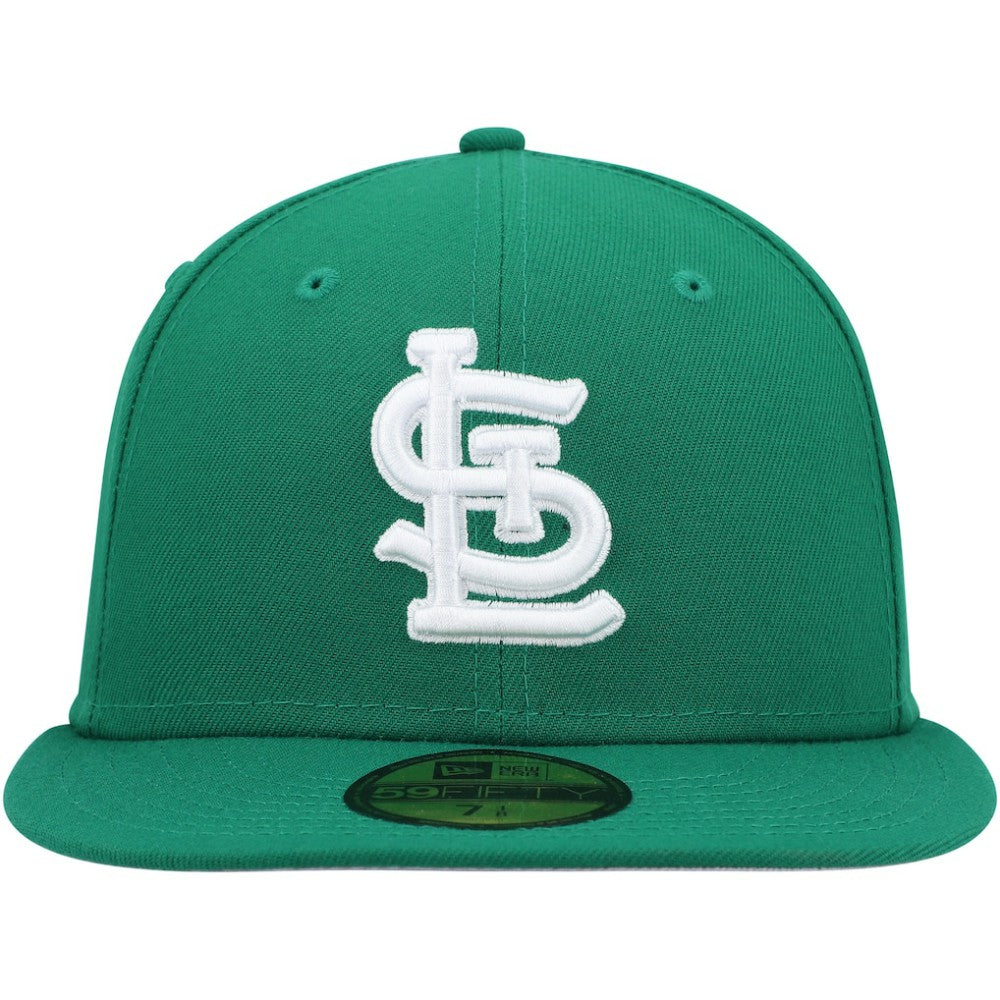 St. Louis Cardinals White Logo 59FIFTY Fitted Hat - Kelly Green | New Era