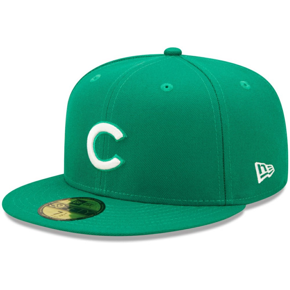 Chicago Cubs White Logo 59FIFTY Fitted Hat - Kelly Green | New Era