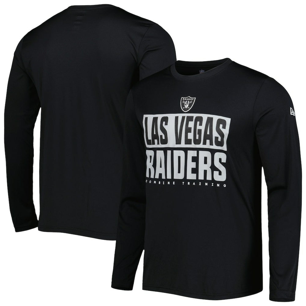 Las Vegas Raiders New Era Combine Authentic Offsides Long Sleeve T-Shirt - Black on sale