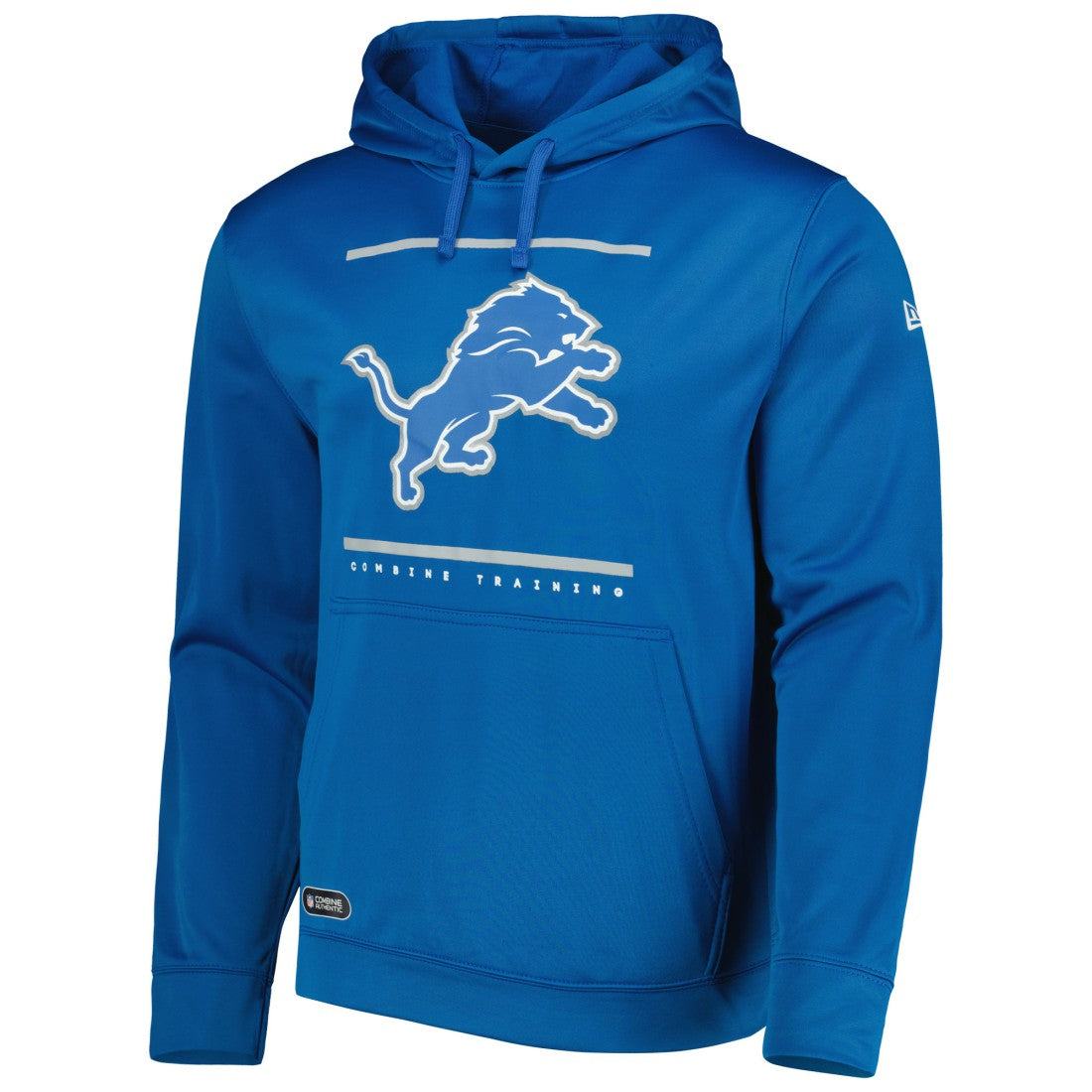 Detroit Lions New Era Combine Authentic Split Defense Pullover Hoodie - Blue on sale