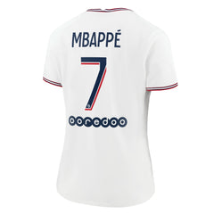 Kylian Mbappé Paris Saint-Germain Jordan Brand Women's 2021/22 Fourth Replica Jersey - White | Jordan on sale