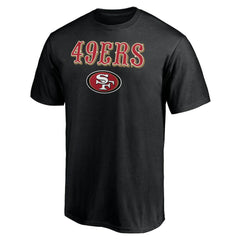 San Francisco 49ers Logo Team Lockup T-Shirt - Black on sale