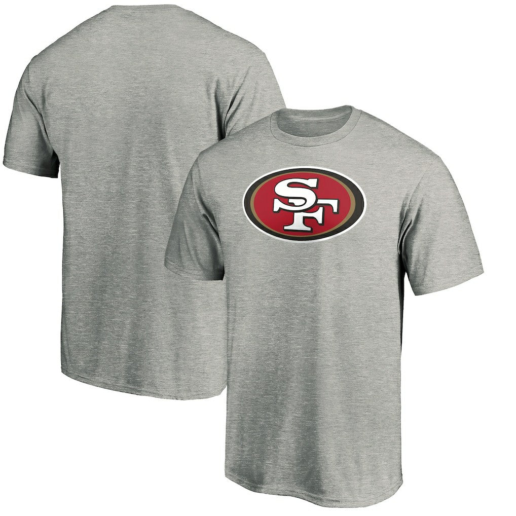 San Francisco 49ers Primary Logo T-Shirt - Heather Gray for sale