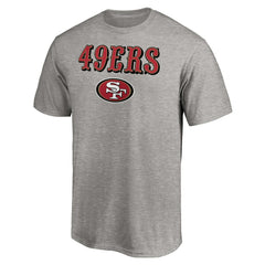 San Francisco 49ers Logo Team Lockup T-Shirt - Heathered Gray on sale