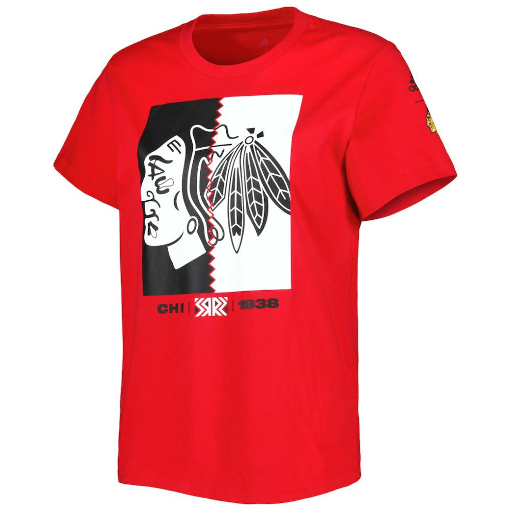 Chicago Blackhawks adidas Women's Reverse Retro Fresh T-Shirt Red