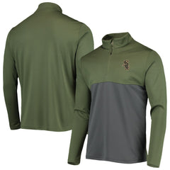 Chicago White Sox Levelwear Delta Pursue Quarter-Zip Jacket - Olive